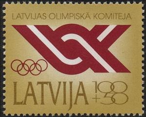 Stamp, Latvian Olympic Committee, Latvia,  , Olympic Games