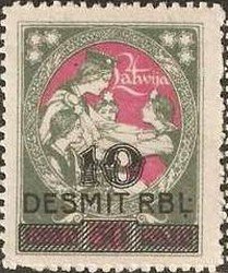 Stamp, Association of Latvia, Latvia,  