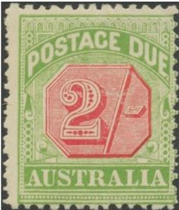Stamp, Figure bicolor, Australia,  , Postal Services