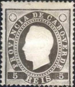 Stamp, King Luis I., Cabo Verde,  