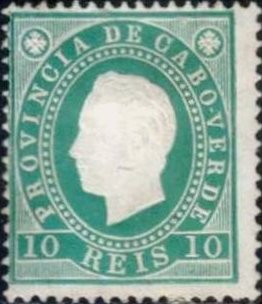 Stamp, King Luis I., Cabo Verde,  