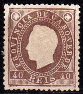 Stamp, King Luis I., Cabo Verde,  