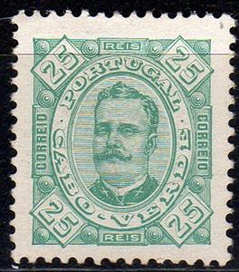 Stamp, King Carlos I., Cabo Verde,  