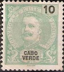 Stamp, King Carlos I., Cabo Verde,  