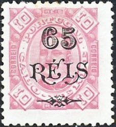 Stamp, King Carlos I., Cabo Verde,  