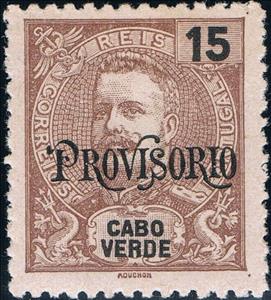 Stamp, King Carlos I. - Provisorio, Cabo Verde,  