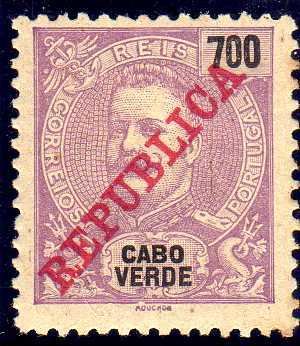 Stamp, King Carlos I. - REPUBLICA, Cabo Verde,  