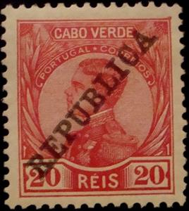 Stamp, King Manuel, Cabo Verde,  