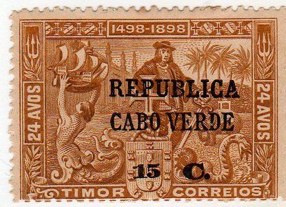 Stamp, Vasco da Gama - on Timor stamp, Cabo Verde,  