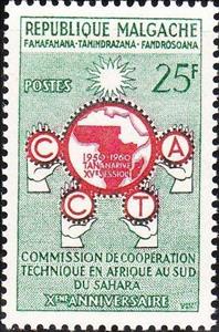 Stamp, Technical cooperation, Madagascar,  