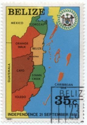 Map of Belize