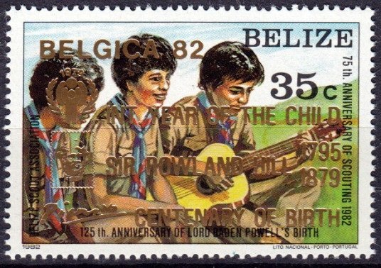 Scouts playing music