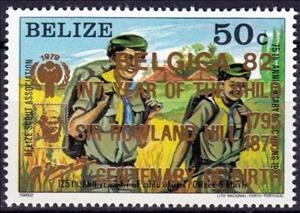 Stamp, Hiking, Belize,  , Scouting