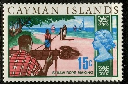 Stamp, Rope Making, Cayman Islands,  