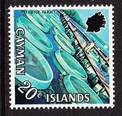 Stamp, Turtle Farm, Cayman Islands,  , Turtles