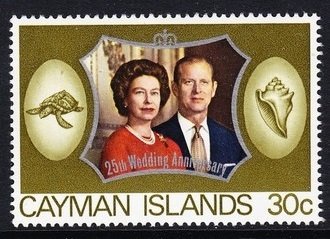 Stamp, Royal Couple, Cayman Islands,  , Royalty, Queens