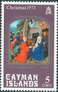 Stamp, Adoration of the Magi, Cayman Islands,  , Christmas