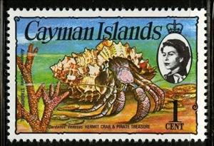 Stamp, Stareyed Hermit Crab (Dardanus venosus), Staghorn Coral (Acr, Cayman Islands,  , Corals and Sponges, Crabs