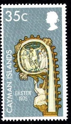 Crucifixion ivory, Gilt