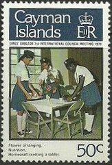 Stamp, Setting Table, Cayman Islands,  