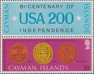 Stamp, Different State Seals, Cayman Islands,  