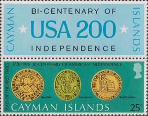Stamp, Different State Seals, Cayman Islands,  