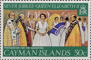 Stamp, Anointing Ceremony, Cayman Islands,  , Royalty