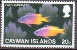 Stamp, Royal Gramma (Gramma loreto), Cayman Islands,  , Fishes