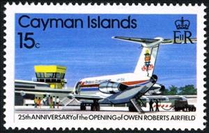 Stamp, Bac-1-11, Cayman Islands,  , Airports, Aviation, Aircrafts