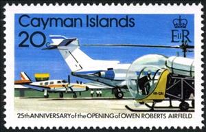 Stamp, Piper Cheyenne, Cayman Islands,  , Airports, Aviation, Aircrafts