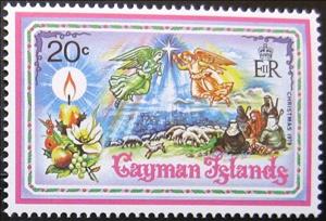 Stamp, Shepherds,Star of Bethlehem, Cayman Islands,  , Christmas
