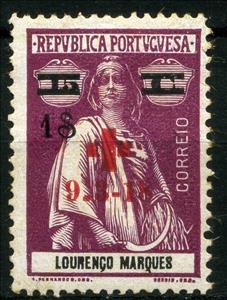 Stamp, Red Cross on Ceres, Portuguese colonies and territories in Africa,  