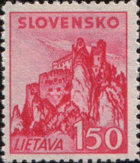 Stamp, Lietava, Slovakia,  