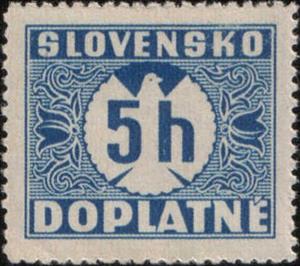 Stamp, Postage due Stamps I, Slovakia,  