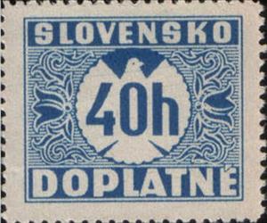 Stamp, Postage due Stamps I, Slovakia,  