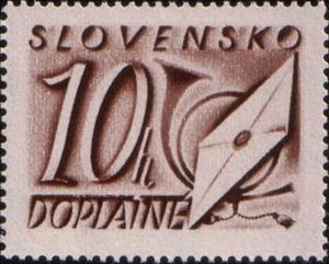 Stamp, Postage due Stamps III, Slovakia,  