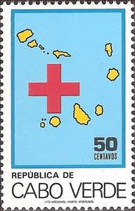 Stamp, Support - Pro-Red Cross, Cabo Verde,  , Red Cross and Red Crescent
