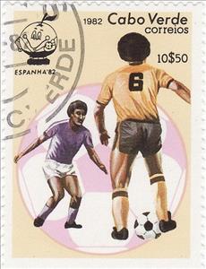 Stamp, Game scene, Cabo Verde,  , Football (Soccer)