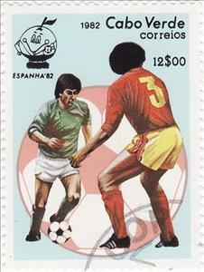 Stamp, Game scene, Cabo Verde,  , Football (Soccer)