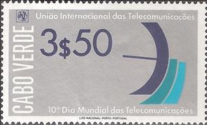Stamp, 10th World Telecommunication Day, Cabo Verde,  