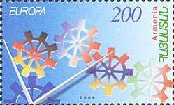 Stamp, Europa 2006. Integration., Armenia,  