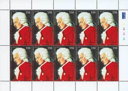 Birth Bicentenary of Wolfgang Mozart.