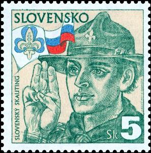 Stamp, Scout, Slovakia,  , Scouting