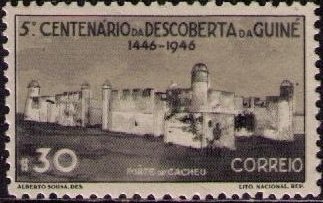 500 Years of discovery from port. Guinea - Fort Cacheu