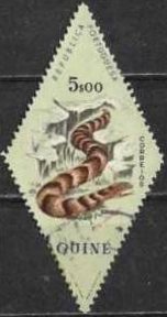 Stamp, Puff Adder (Bitis lachesis), Portuguese colonies and territories in Africa,  , Reptiles, Snakes, Animals (Fauna)