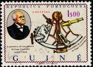 Stamp, 100th Birthday Coutinho and Star-High-Indicator, Portuguese colonies and territories in Africa,  