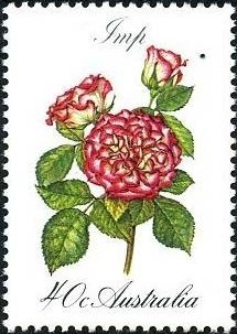 Stamp, Imp, Australia,  , Roses