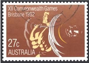 Stamp, Weight-lifting, Australia,  , Sport, Weightlifting
