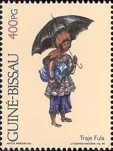 Stamp, Typical attire of Guinea-Bissau, Guinea-Bissau,  