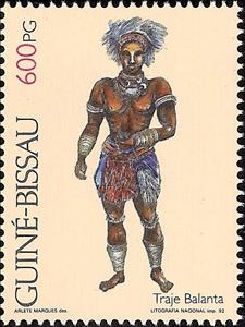 Stamp, Typical attire of Guinea-Bissau, Guinea-Bissau,  